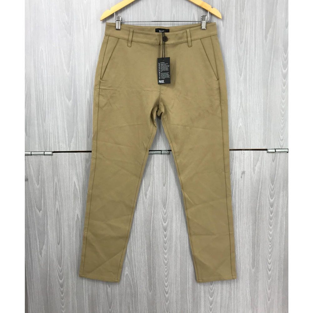 PAIGE Transcend Knit‎ Stafford Trouser Golden Elm Men's Pants Size 32 NWT